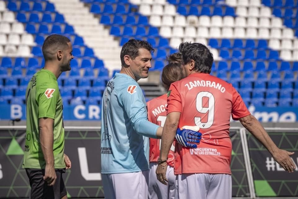 Gascón formó parte del equipo verde y entre sus rivales se encontró con Casillas, recordado por su paso por el Real Madrid y por ser el arquero campeón del mundo con España en 2010.