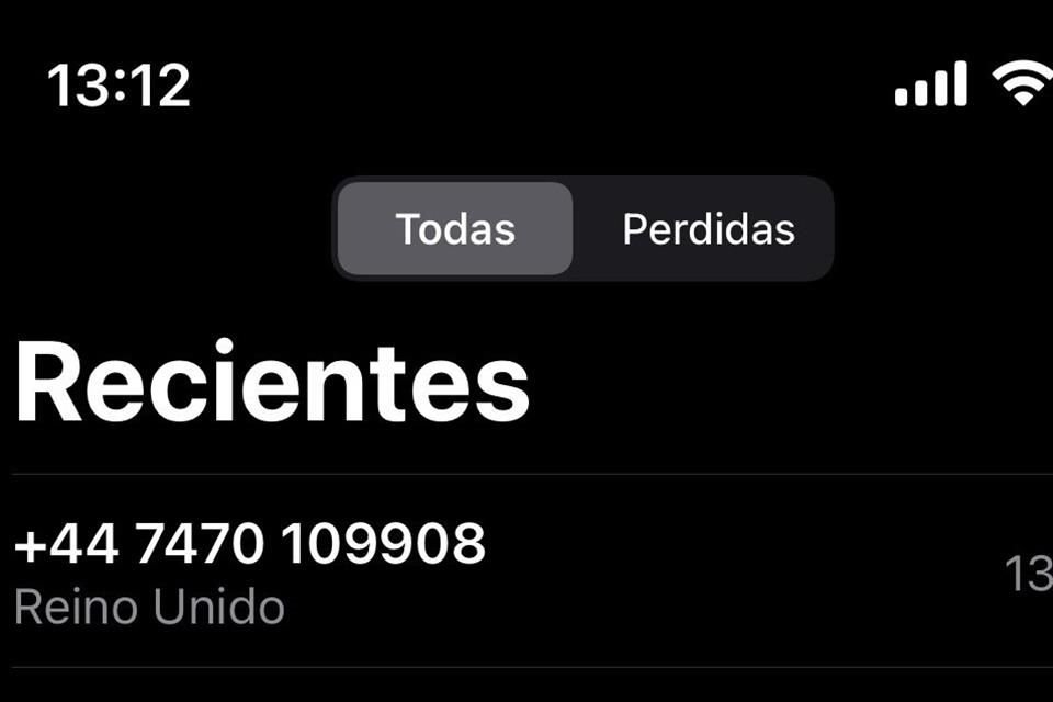 En una de estas, se ofrece una falsa plaza laboral a través de una llamada, presuntamente de Reino Unido, con una lada +44.