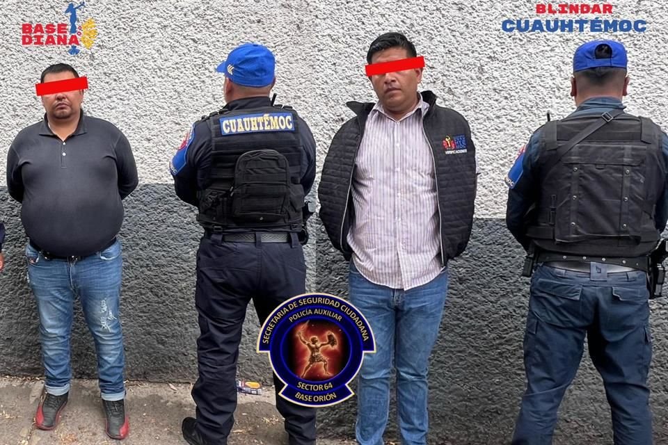 'Fueron identificados como Víctor Aarón 'N', de 43 años, e Iván 'N', de 31, y trasladados a la Fiscalía Especializada en Combate al Secuestro (Fidse)', señalaron.