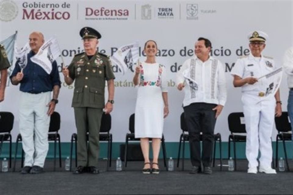 Las obras para que el Tren Maya pueda transportar carga iniciaron ayer en Yucatán.