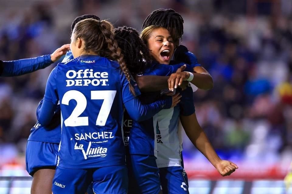 El Pachuca Femenil mostró contundencia.