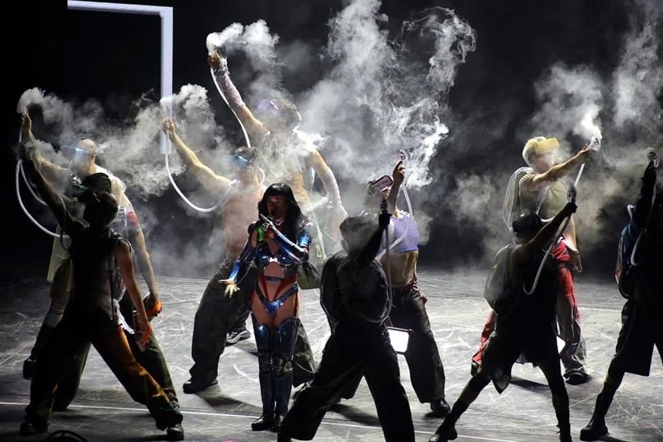 La cantante se entregó en cada canción.