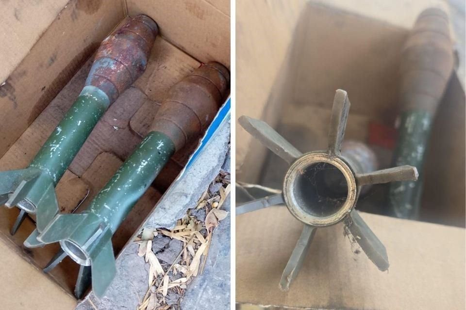 Personal del agrupamiento Fuerza de Tarea Zorros confirmó el hallazgo de dos granadas en la Colonia Torreblanca.