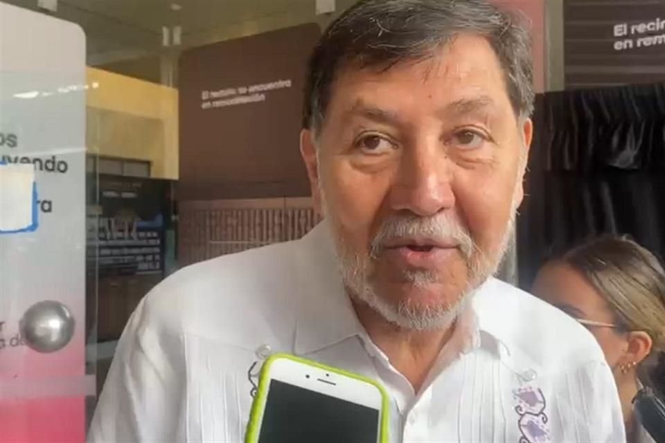 Gerardo Fernández Noroña, presidente de la mesa directiva del Senado, al concluir el Consejo Nacional de Morena.