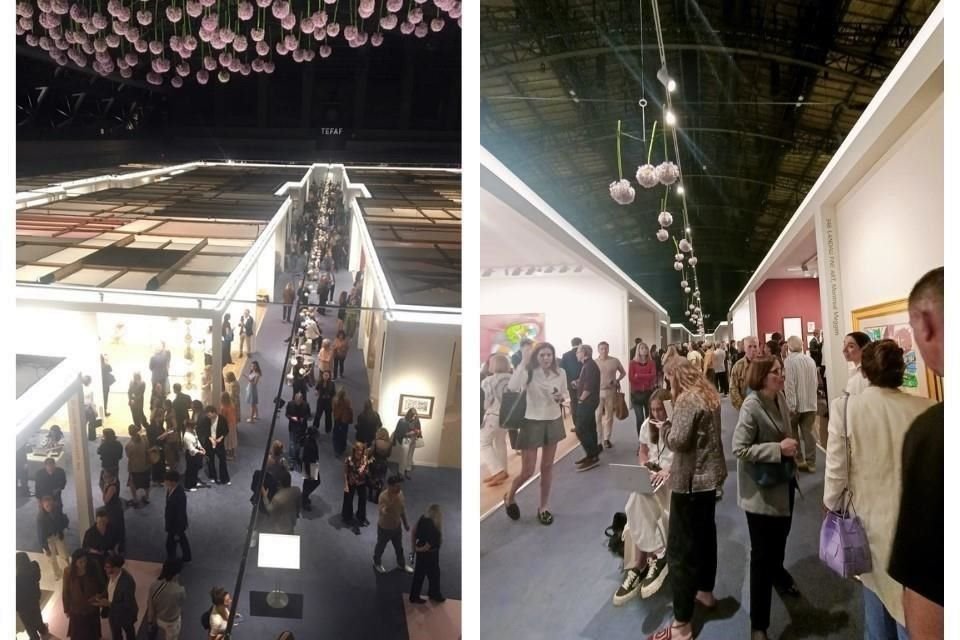 Dwa aspekty Park Avenue Armory, gdzie do 13 maja odbywają się targi TEFAF w Nowym Jorku.