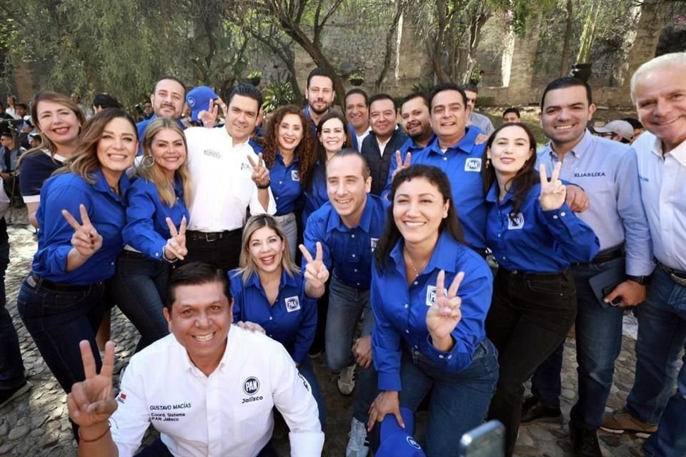 Jorge Romero, líder nacional del PAN, acudió a Durango para apoyar a sus candidatos a las alcaldías.