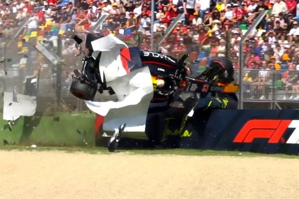 Red Bull driver Yuki Tsunoda lost control of his car during qualifying for the Emilia-Romagna GP and suffered a severe impact.