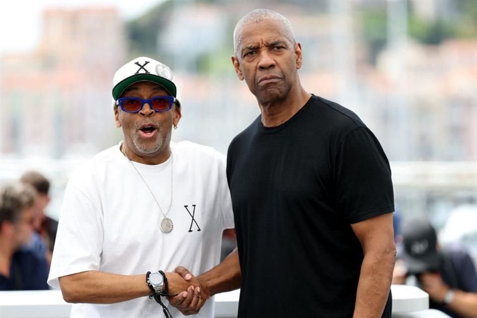 Denzel Washington se hizo un espacio en su apretada agenda para asistir a Cannes con su nueva cinta, 'Highest 2 Lowest', de Spike Lee.