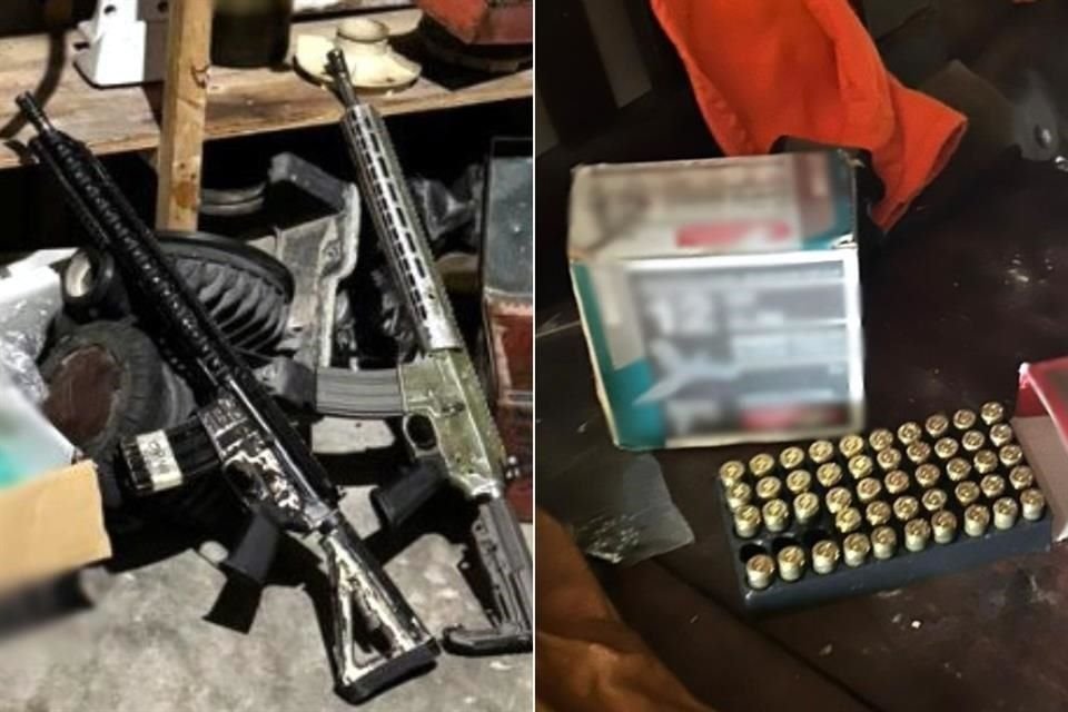 Durante el operativo se decomisaron 10 armas largas, 36 mil 295 cartuchos de diversos calibres, cargadores, 12 piezas para armas de fuego, tres vehículos y dos lanchas.