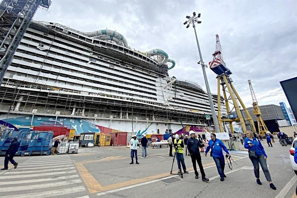 18 settembre 2024 / Presso il cantiere Fincantieri, a Marghera, Italia.