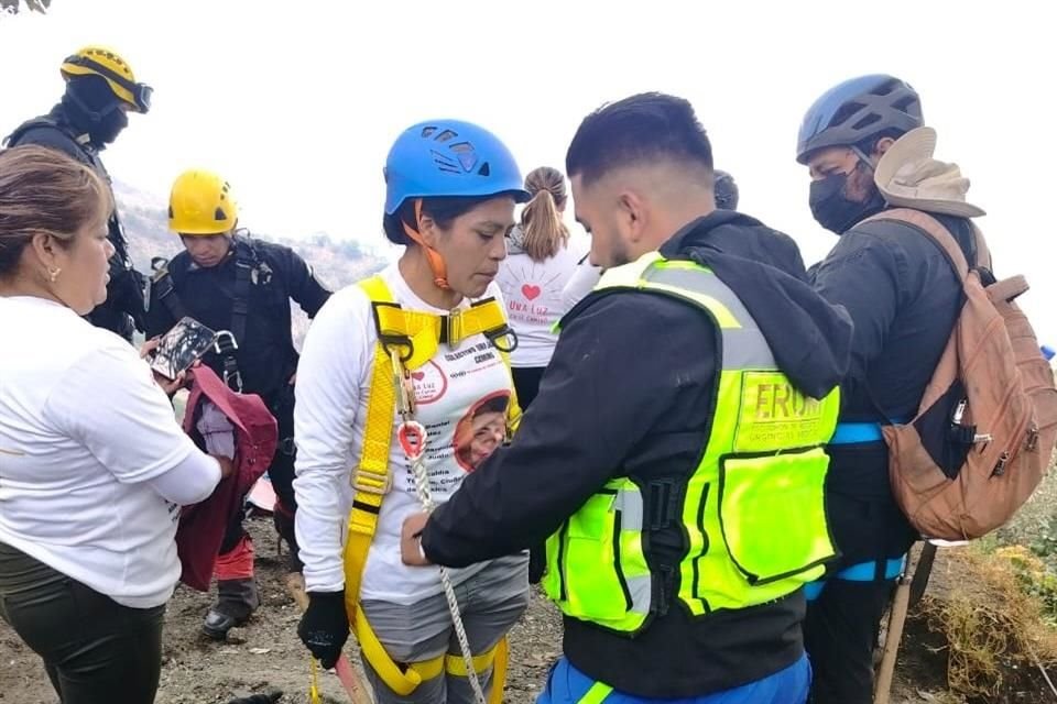 VALENTÍA Integrantes de Una Luz en el Camino y Hasta Encontrarles CDMX pidieron a las autoridades garantizar el equipo necesario para las labores.