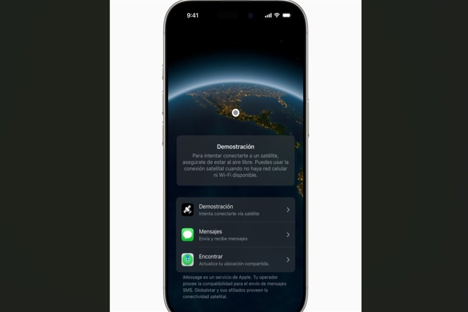 Los mensajes y la app Encontrar vía satélite ya están disponibles para usuarios de iPhone en México, para cuando no hay conexión Wi-Fi o celular.