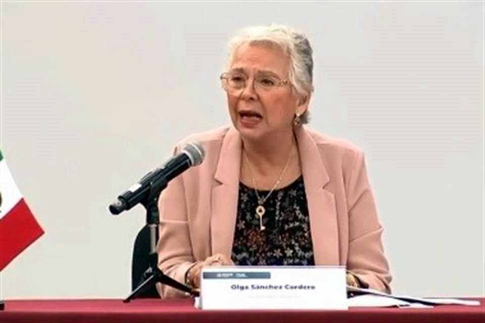 Sánchez Cordero hizo el anuncio durante la inauguración de la Conferencia Nacional de Migración.