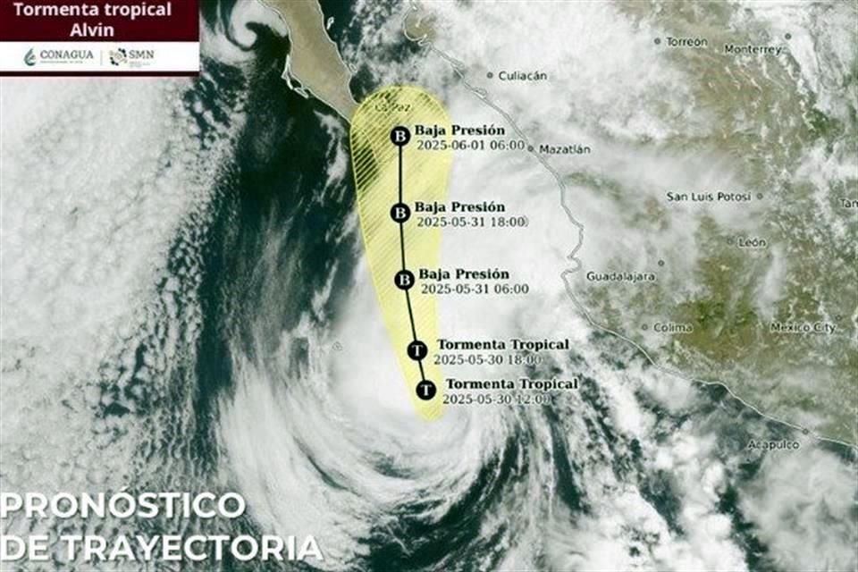 El fenómeno presenta vientos sostenidos de 85 kilómetros por hora y rachas de 100.
