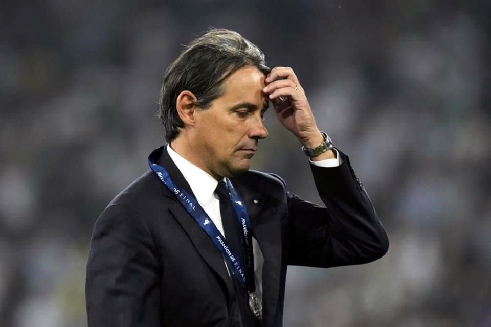 Simone Inzaghi lamentó la actuación de su equipo en la Final del Champions.