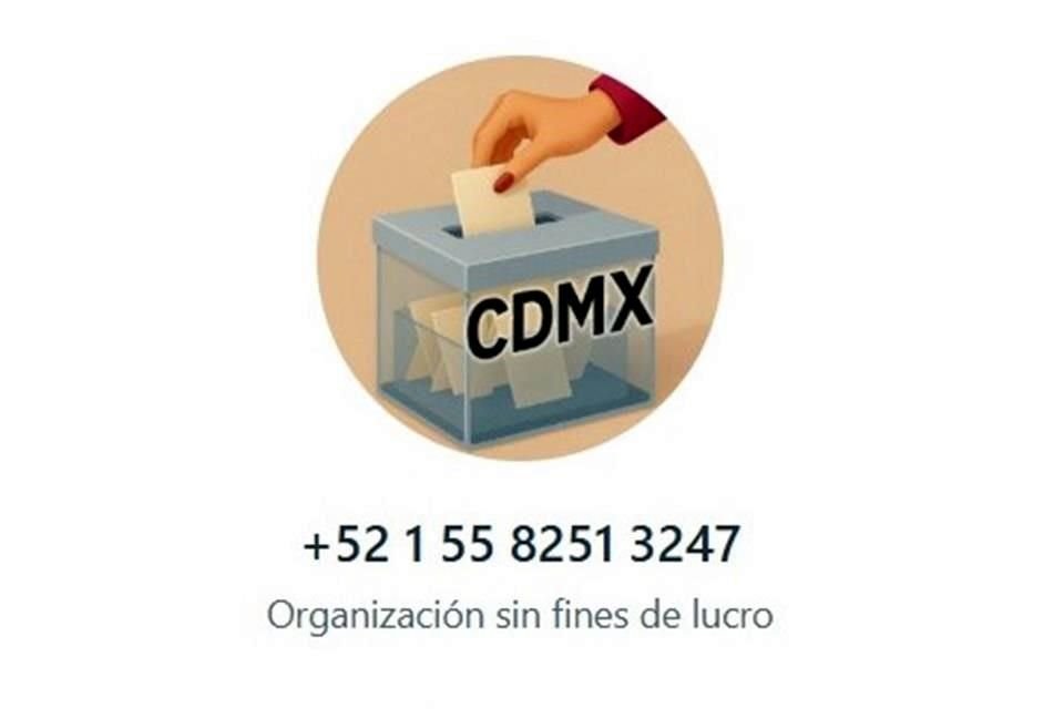 El acordeón digital de la agrupación 'Democracia Judicial CDMX Ya!' ofrece los números por los que hay que votar con solo darle la sección electoral.