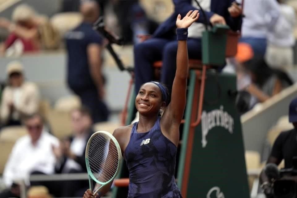 Coco Gauff se metió por quinta ocasión consecutiva a los Cuartos de Final de Roland Garros.