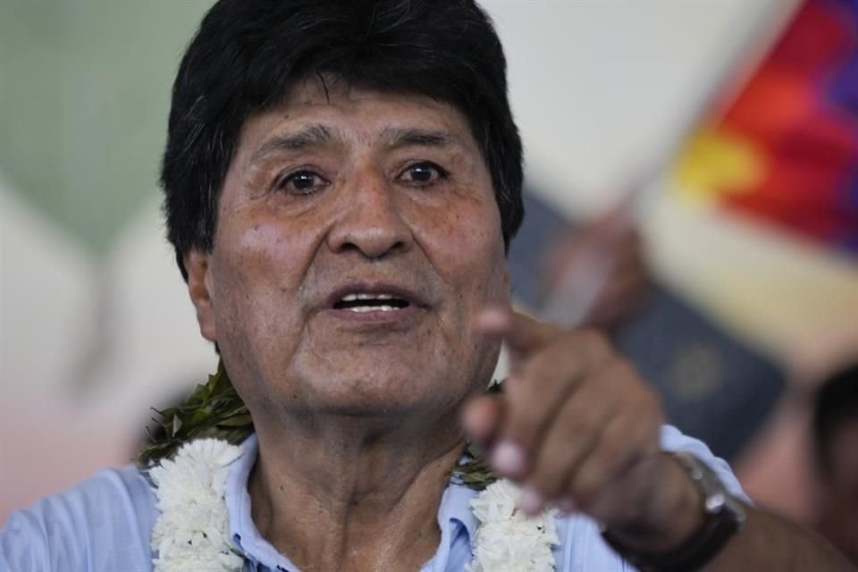 El ex Presidente Evo Morales en un acto frente a sus seguidores en la región del Chapare, Bolivia, el 10 de noviembre de 2024.