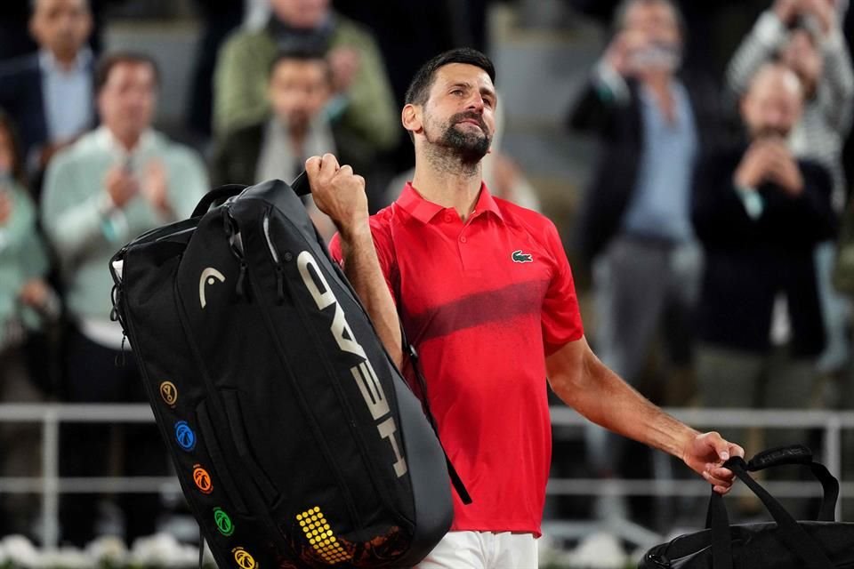 Pudo haber sido la última participación de Djokovic en Roland Garros.