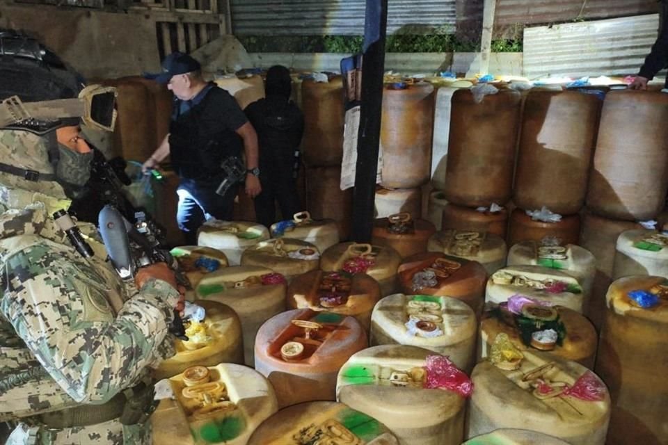 La Semar y FGR realizaron operativos en Ciudad Hidalgo, Chiapas.