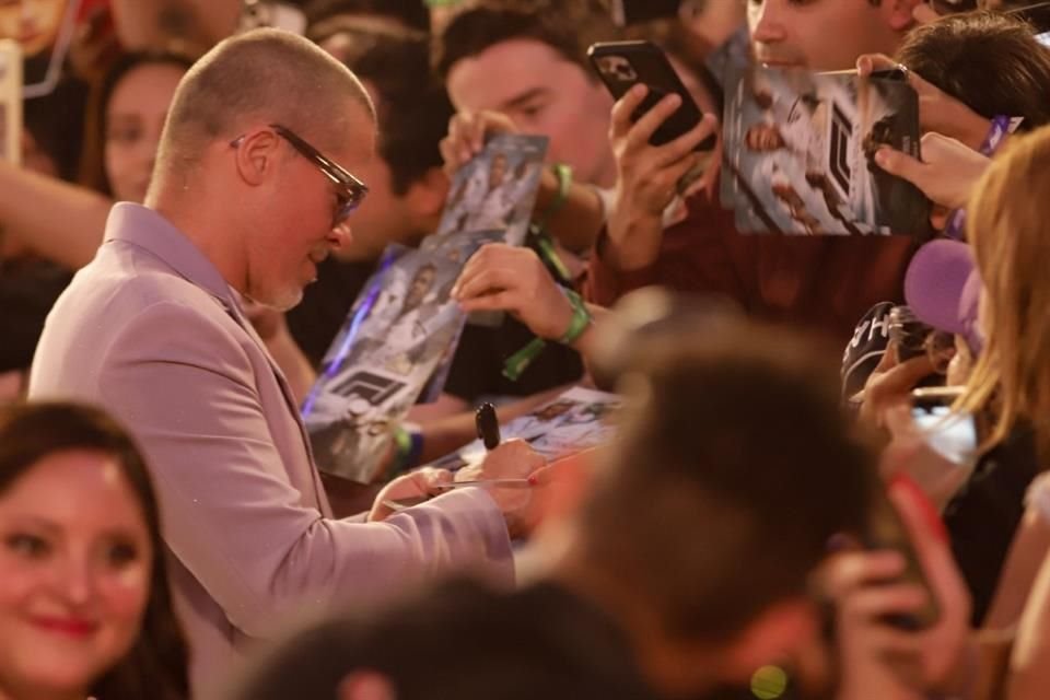 Brad Pitt visitó México para promocionar la cinta.