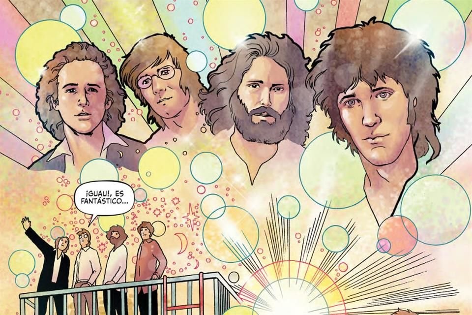 Lanzan en México la novela gráfica 'Morrison Hotel', a 55 años del emblemático disco de la banda The Doors, liderada por Jim Morrison.