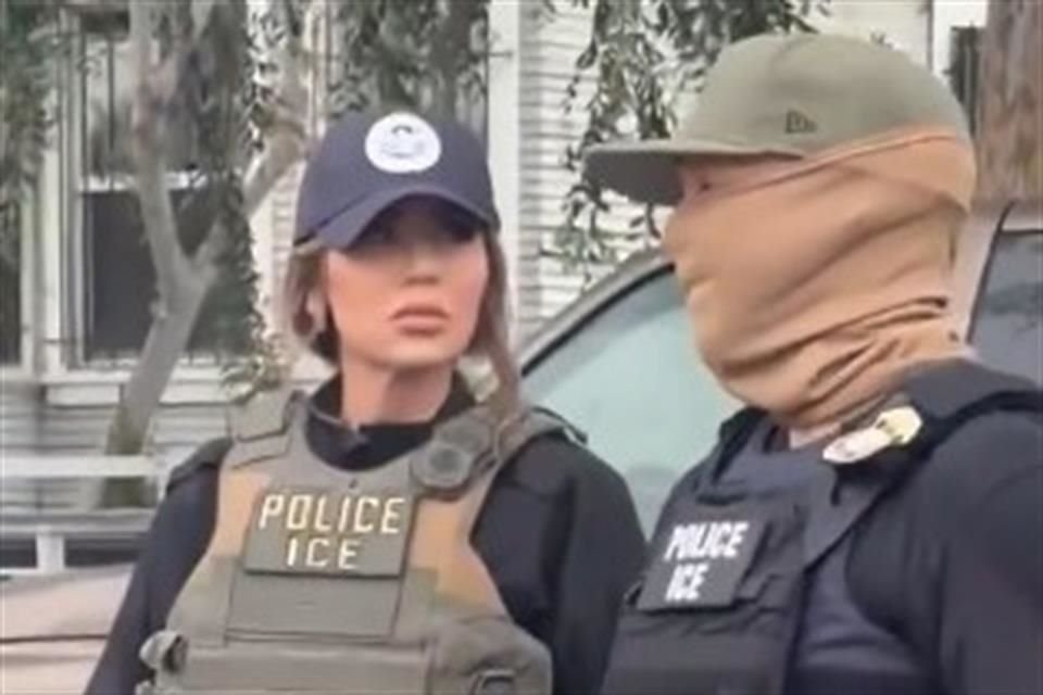 La Secretaria de Seguridad Nacional, Kristi Noem, fue captada acompañando a agentes de ICE durante un operativo en California.