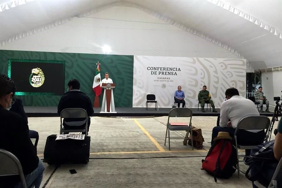 La conferencia fue iniciada por el Gobernador de Chiapas, Rutilio Escandón.