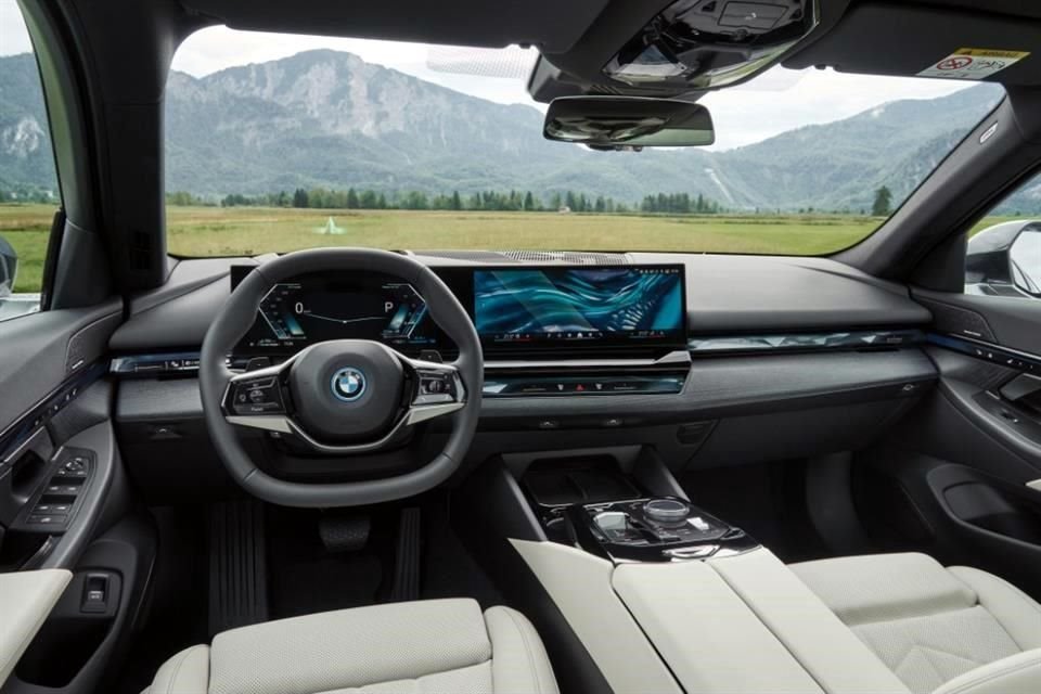 The seats are covered in Merino leather.