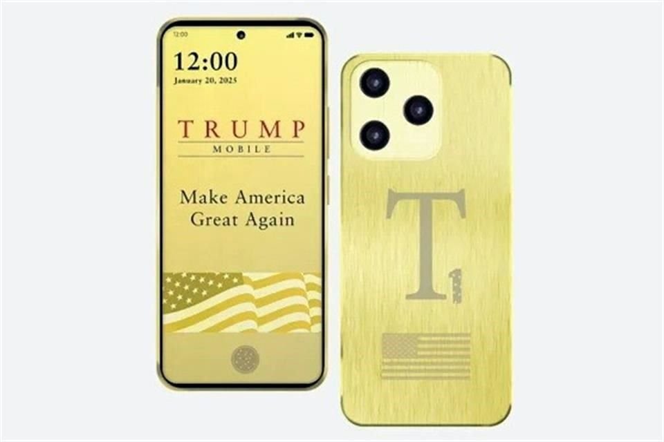 El nuevo T1 Phone, de color dorado, estará disponible en agosto por 499 dólares, no será diseñado ni fabricado por Trump Mobile, sino por otra empresa.
