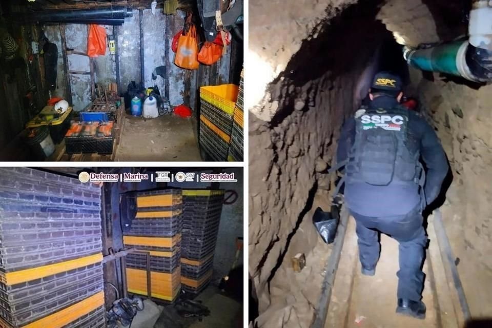 El tunel fue ubicado en un inmueble del Fraccionamiento Nueva Tijuana.