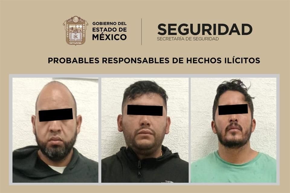 Aunque el hombre los ignoró, le cerraron el paso unas cuadras adelante y detuvieron a Sergio, de 37 años, David, de 31 años, y Eduardo, también de 37 años.