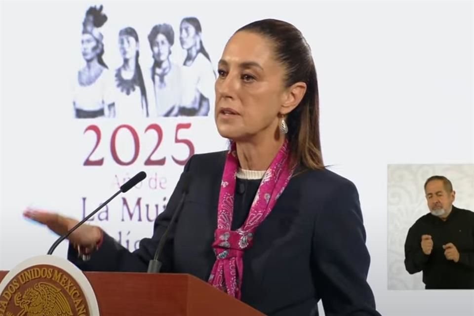 La Presidenta Sheinbaum habló en conferencia matutina sobre el conflicto en el Medio Oriente.