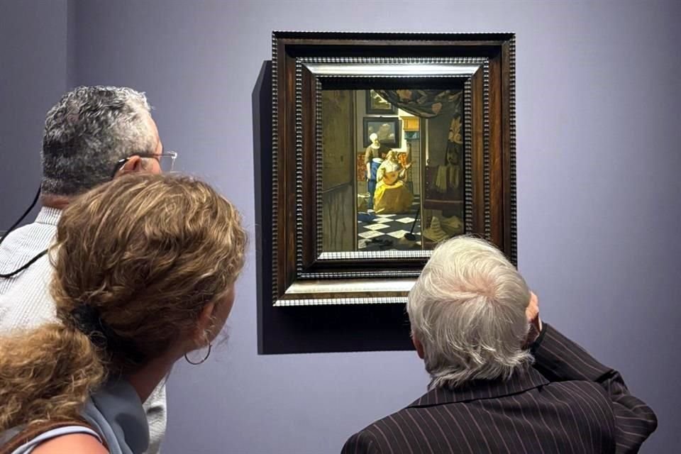 'Cartas de amor de Vermeer' es la primera exposición del artista en Nueva York desde 2001; sobre estas líneas 'La carta de amor'.
