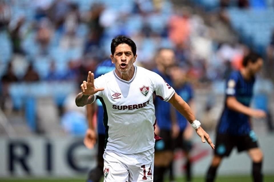 Germán Cano madrugó a una endeble defensa del Inter y puso el primer tanto a los tres minutos de juego.