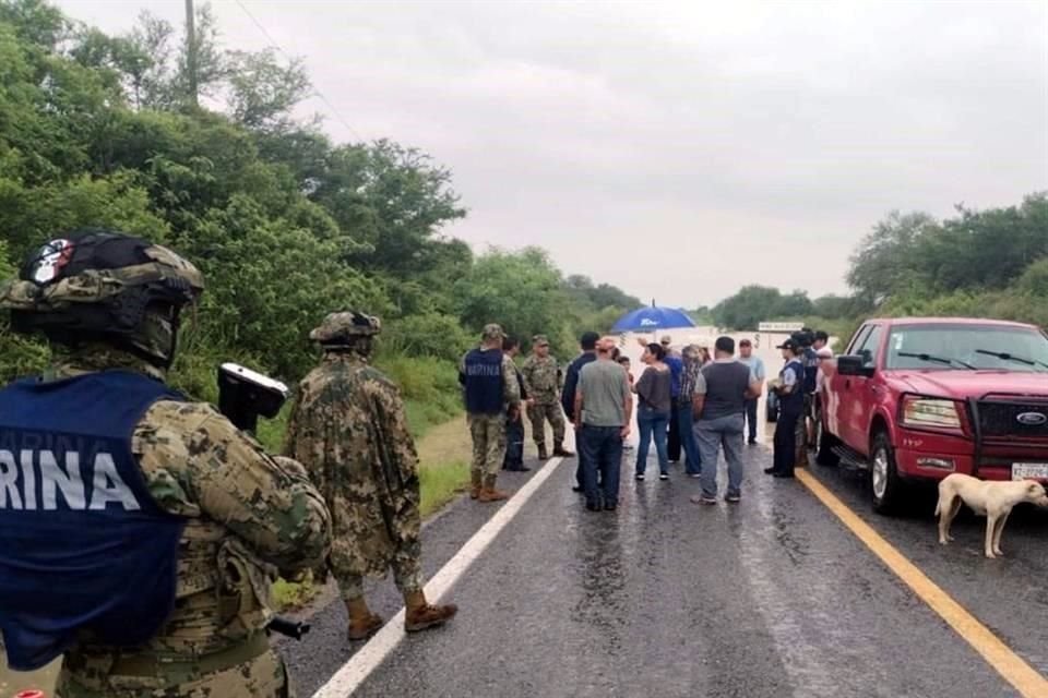 Los elementos de la Marina realizan recorridos de reconocimientos de área en el centro y sur de Tamaulipas.