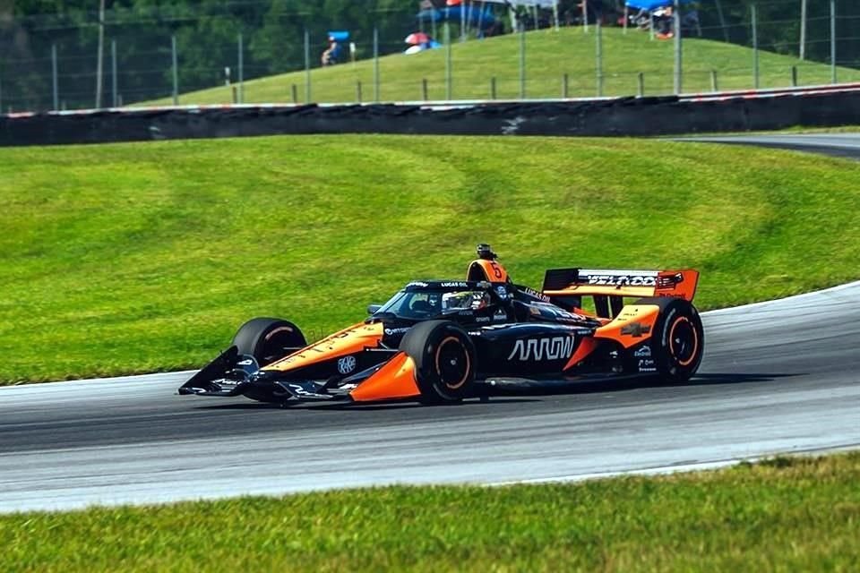 Pato O'Ward finalizó cuarto en la Práctica 2 del GP de Mid-Ohio.