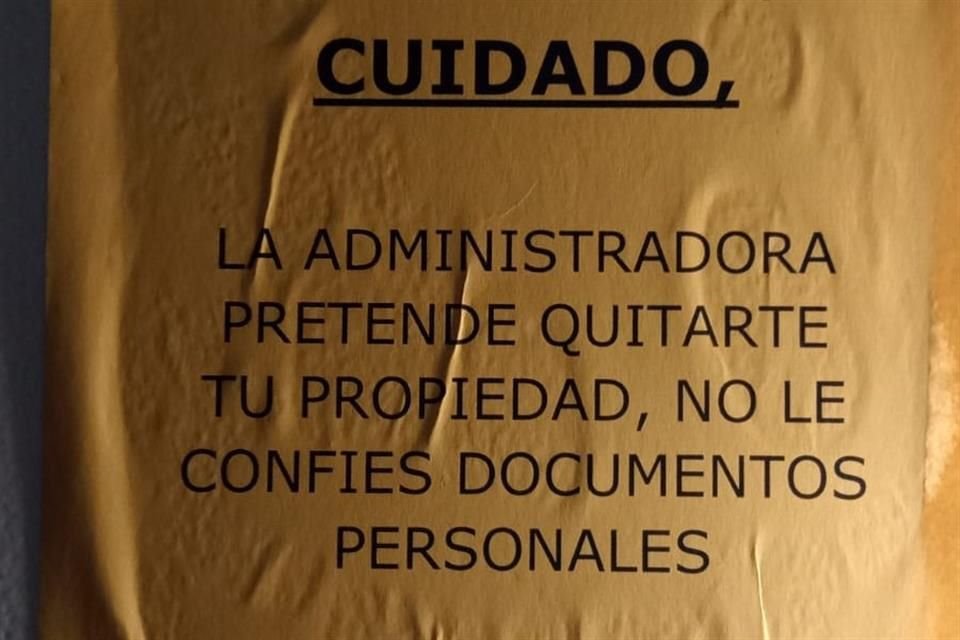 Vecinos del edificio también han padecido la ocupación irregular desde 2019, e incluso han sido amedrentados.