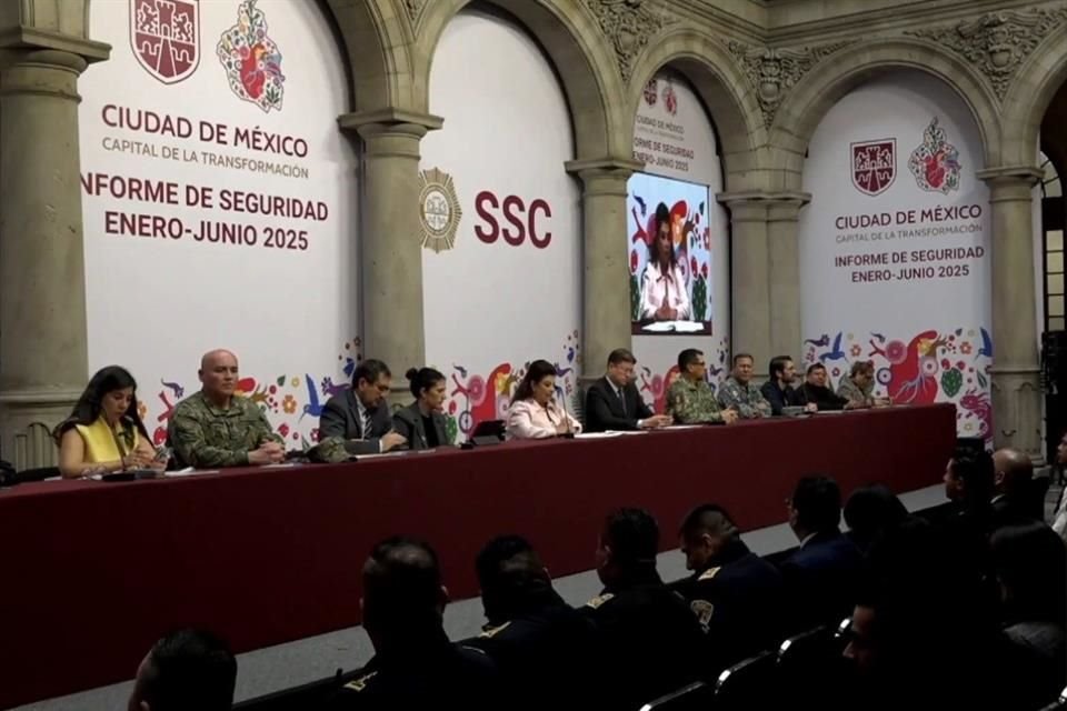 El Gobierno local detalló que, en comparación con 2019, se ha logrado pasar de 26 mil delitos a menos de 10 mil delitos de enero a junio de 2025.