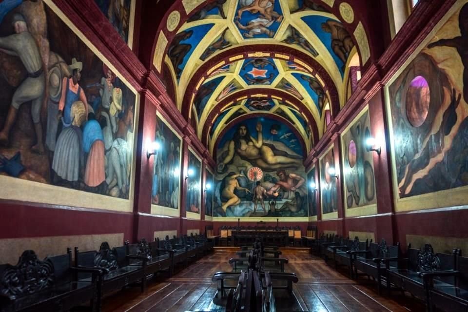 Los trabajos de restauración del Taller de Pintura Mural del Centro Nacional de Conservación y Registro del Patrimonio Artístico Mueble (Cencropam) se llevaron casi ocho meses.
