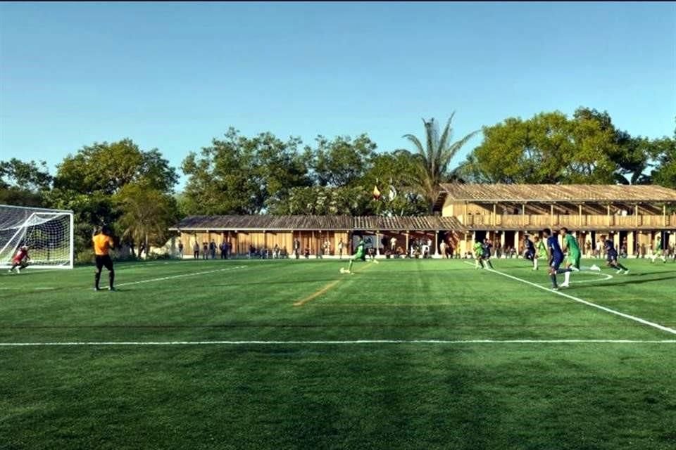 Para mitigar el clima local cálido y húmedo, se prioriza la climatización natural con techos inclinados.