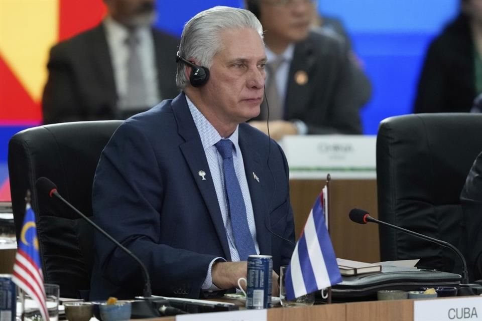 El Presidente de Cuba, Miguel Díaz-Canel, durante la cumbre anual de los BRICS en Río de Janeiro, el pasado 6 de julio