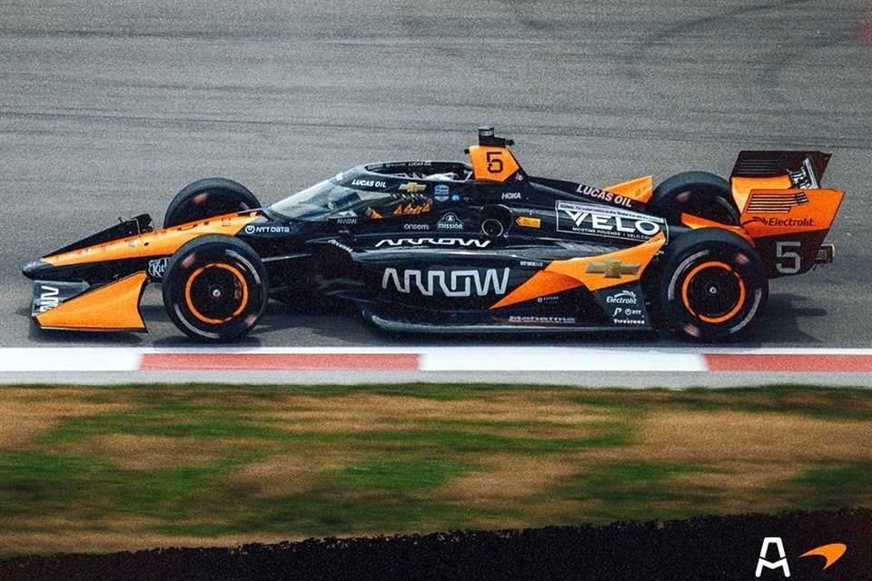 Pato O'Ward finalizó cuarto en el único ensayo para las dos carreras de la IndyCar en Iowa.