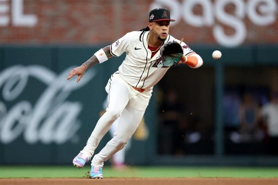 Ketel Marte, de los Arizona Diamondbacks, produjo dos rayitas para la Liga Nacional con un doble sobre la serpentina de Skubal.