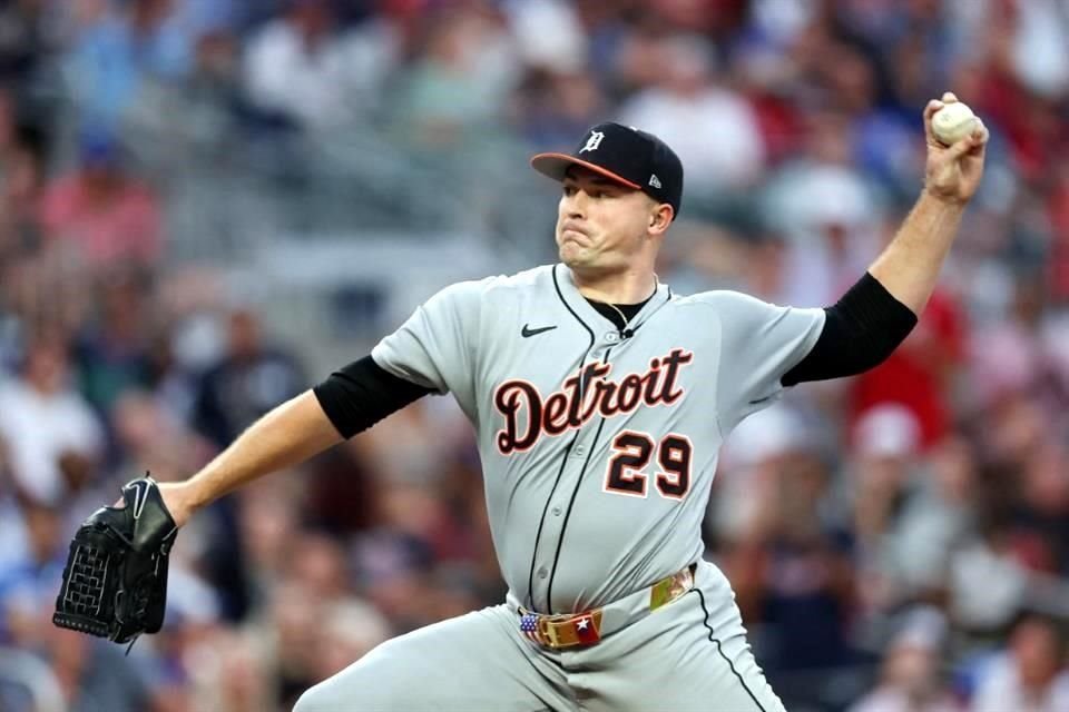 Tarik Skubal, Triple Corona de Pitcheo en la Liga Americana, lanzó una entrada en la que permitió tres hits, dos carreras y recetó dos ponches.