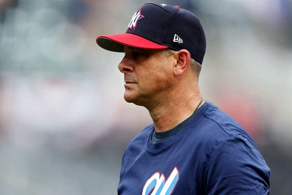 Aaron Boone fue el manager de la Liga Americana en el Juego de Estrellas de la MLB en Atlanta.