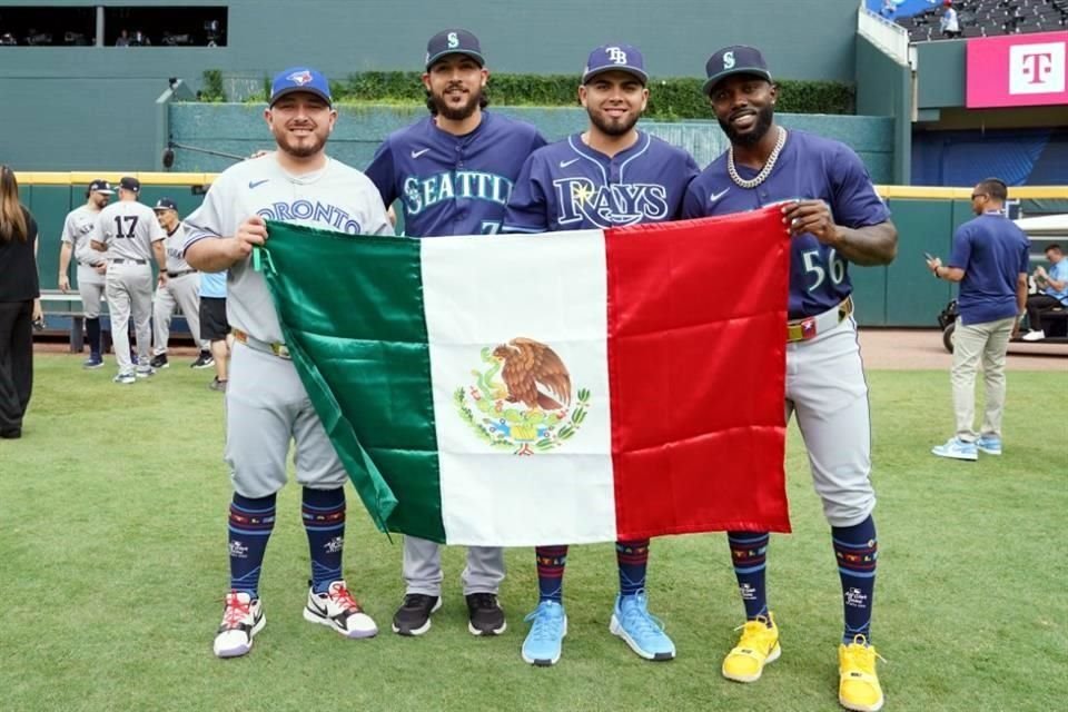 Alejandro Kirk, Andrés Muñoz, Jonathan Aranda y Randy Arozarena, la mayor cantidad de mexicanos en un Juego de Estrellas de la MLB.