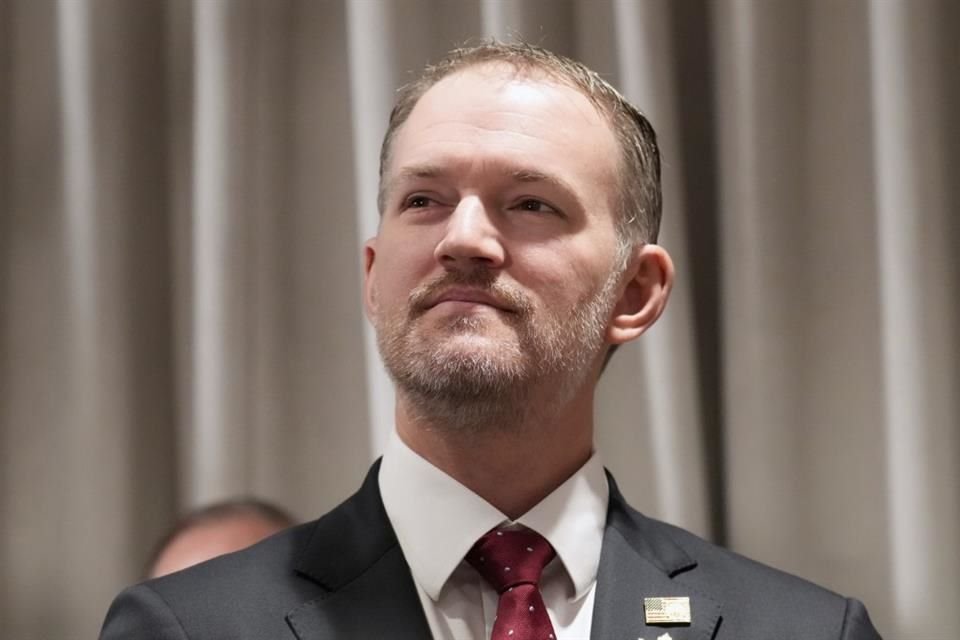 El representante Jamieson Greer durante una reunión con el Presidente Donald Trump en Canadá, el 16 de junio.