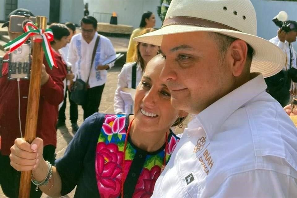 Vázquez Herrera agradeció su nombramiento a la Presidenta Sheinbaum durante su primer discurso frente a la comunidad del INAH en el Museo Nacional de Antropología.