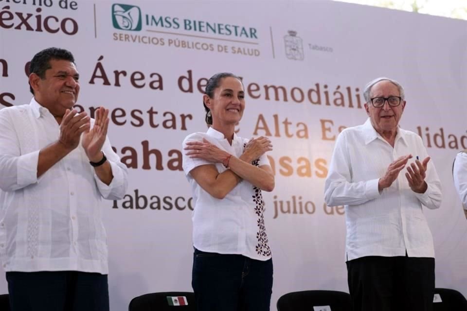 'Ya soy tabasqueña y vamos requetebién', afirmó la Presidenta Claudia Sheinbaum en Tabasco.